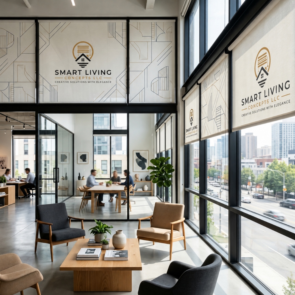Custom Printed Roller Blinds for Commercial and Residential Spaces